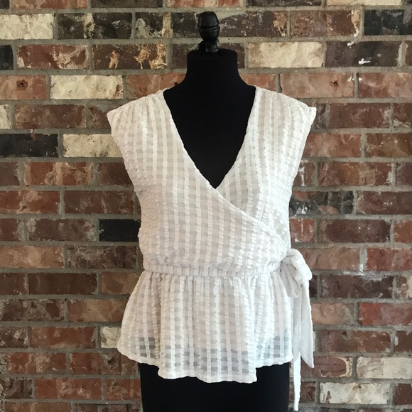 Anthropologie Tops - Deletta | Faux Wrap Top | Size M